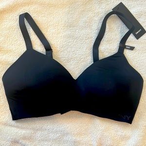4 New DKNY Black Litewear Active Comfort Bras- 34C
